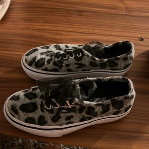 Vans leopard print shoes